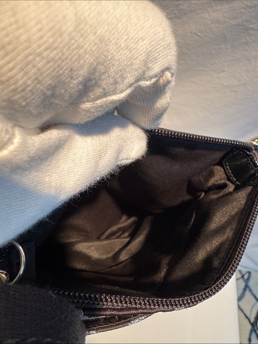 Coach Black and Gray Signature Jacquard Crossbody - Picture 9 of 15